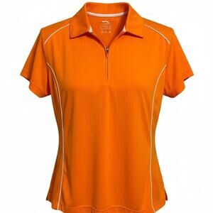 Slazenger orange golf polo shirt
